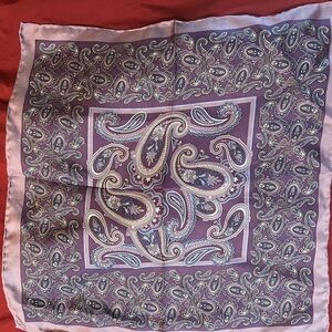 Men’s Purple Paisley Pocket Square